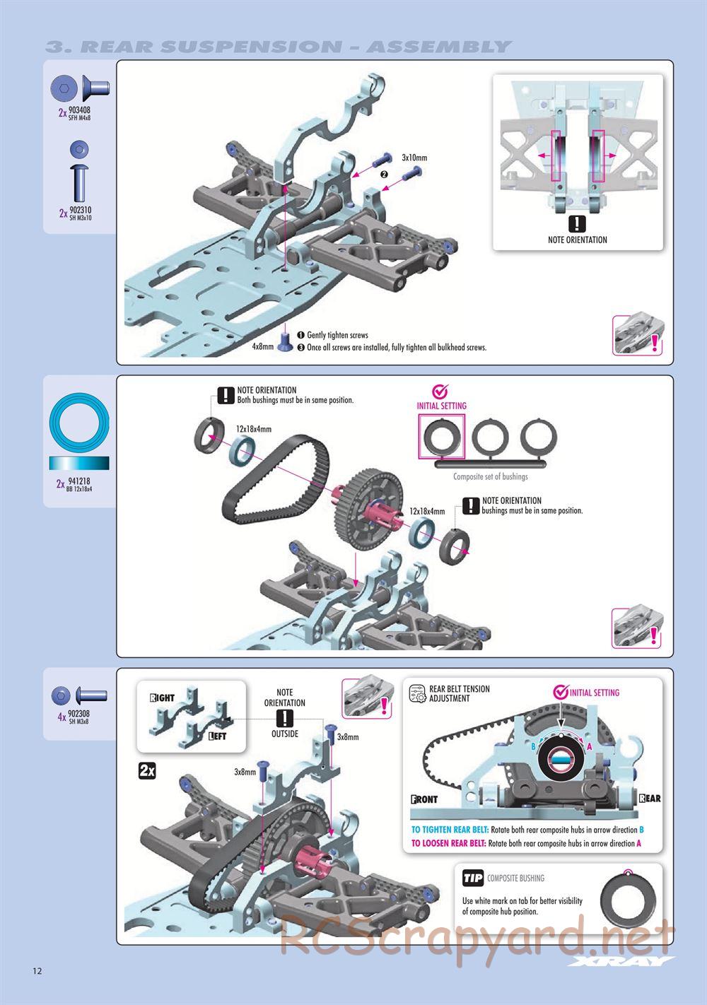 Xray - RX8E 2026 (RX8E'26) - Manual - Page 12