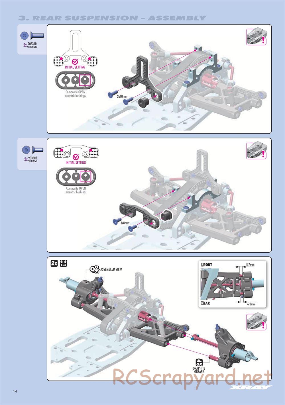 Xray - RX8E 2026 (RX8E'26) - Manual - Page 14