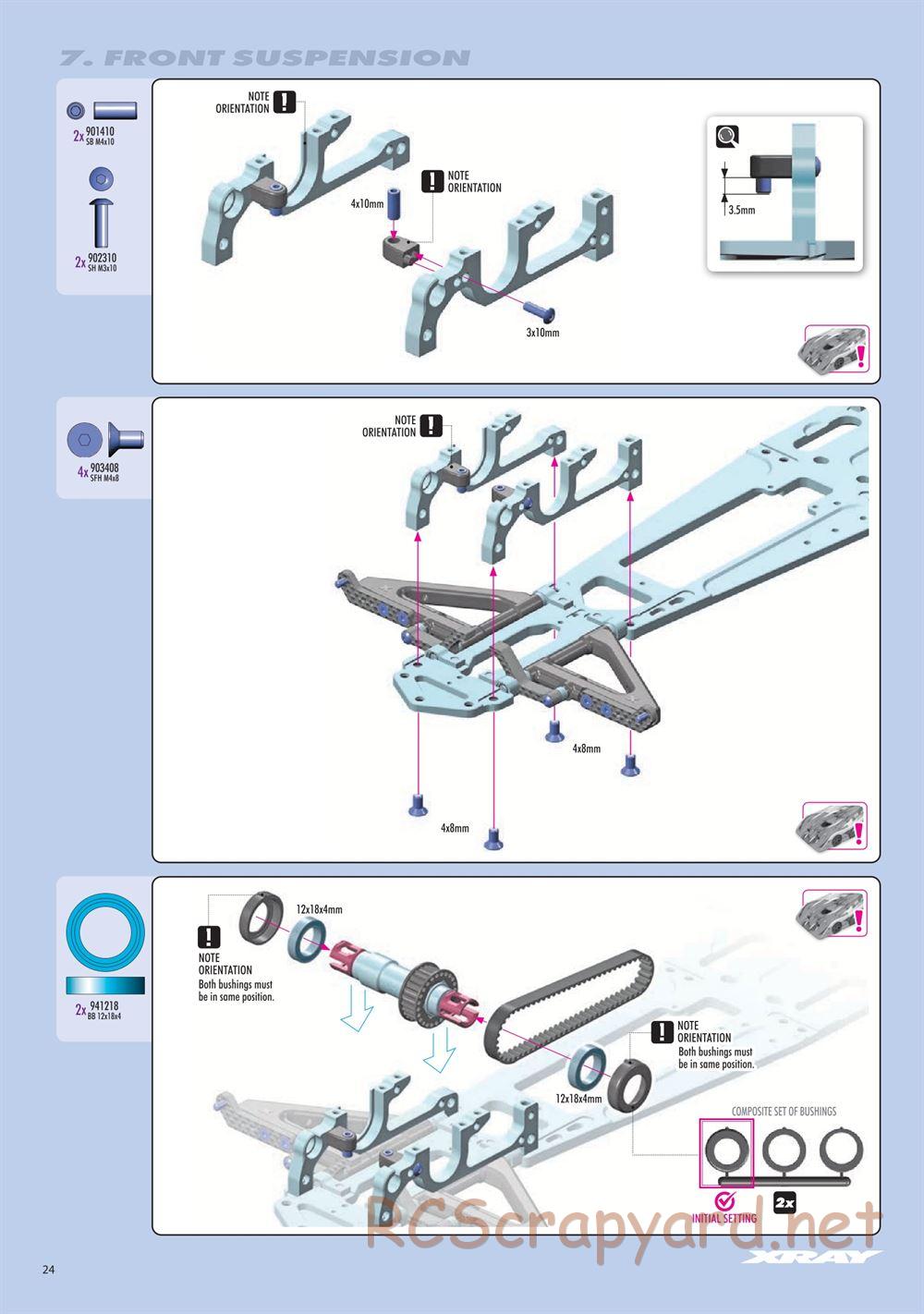 Xray - RX8E 2026 (RX8E'26) - Manual - Page 24