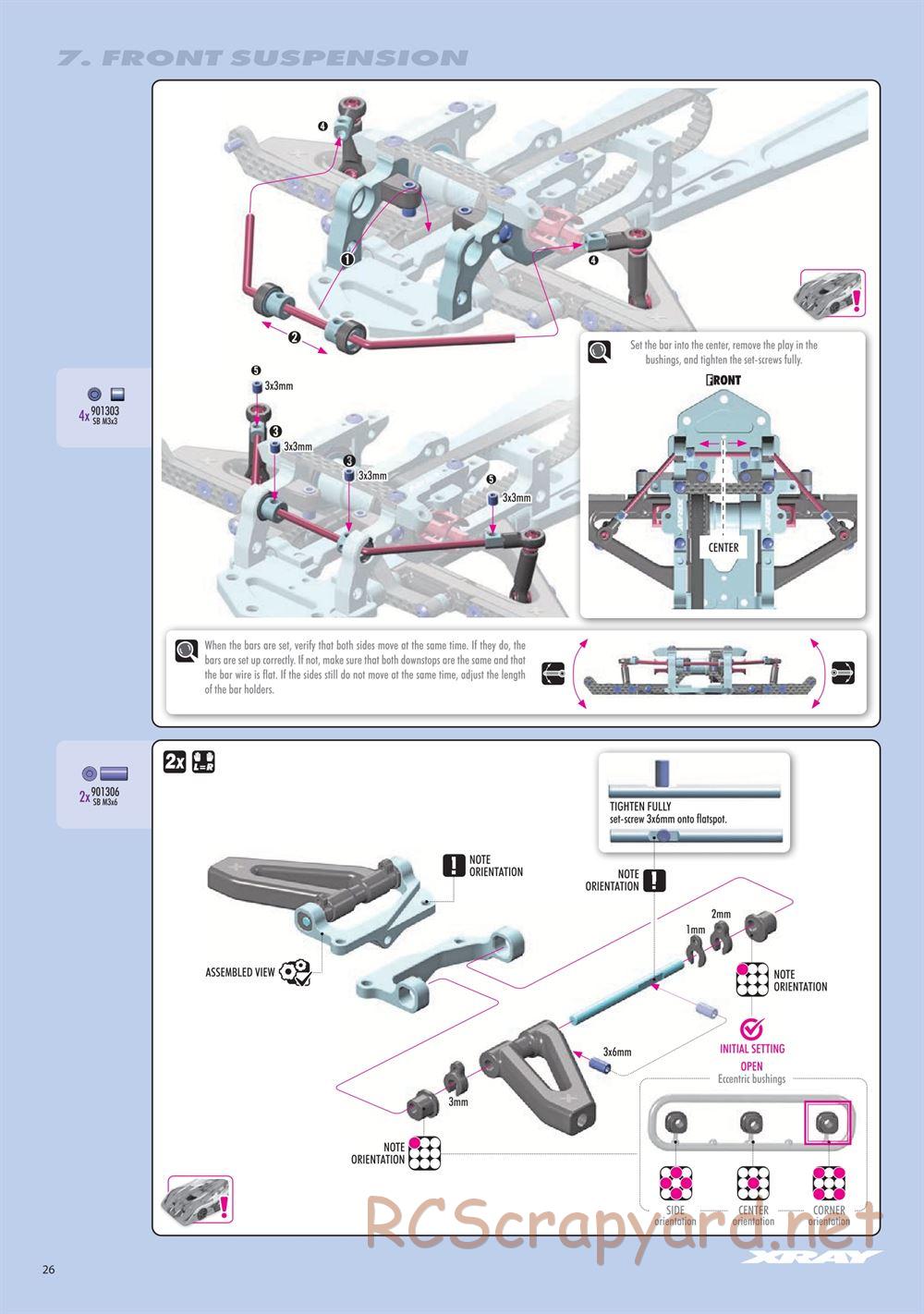 Xray - RX8E 2026 (RX8E'26) - Manual - Page 26
