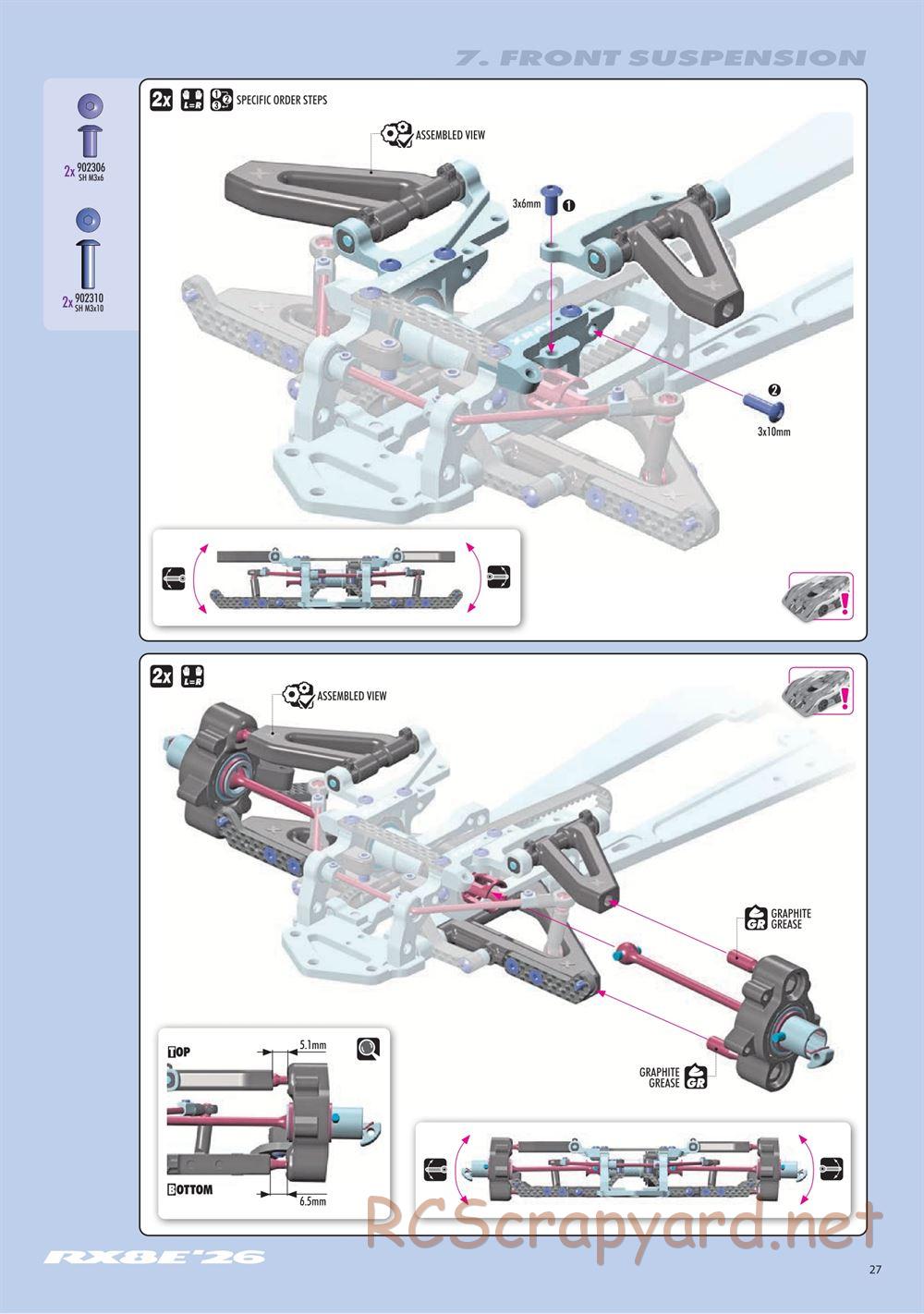 Xray - RX8E 2026 (RX8E'26) - Manual - Page 27