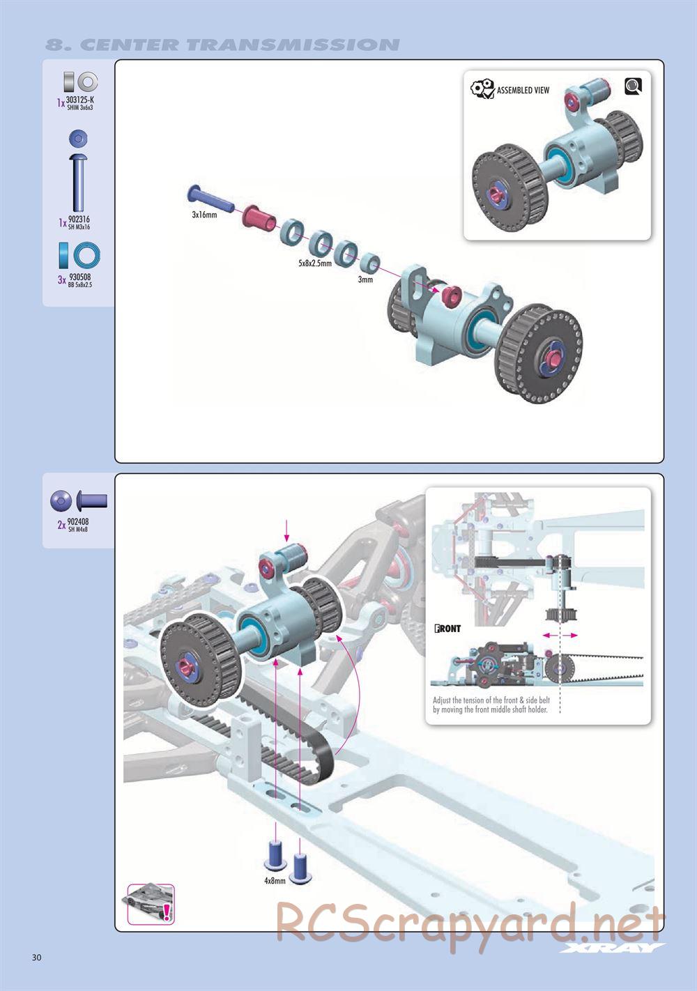 Xray - RX8E 2026 (RX8E'26) - Manual - Page 30