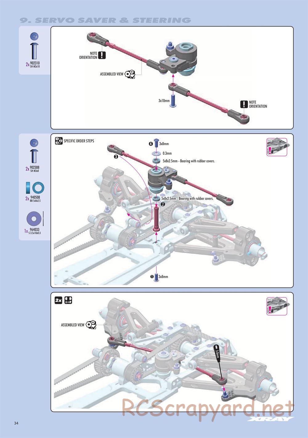 Xray - RX8E 2026 (RX8E'26) - Manual - Page 34