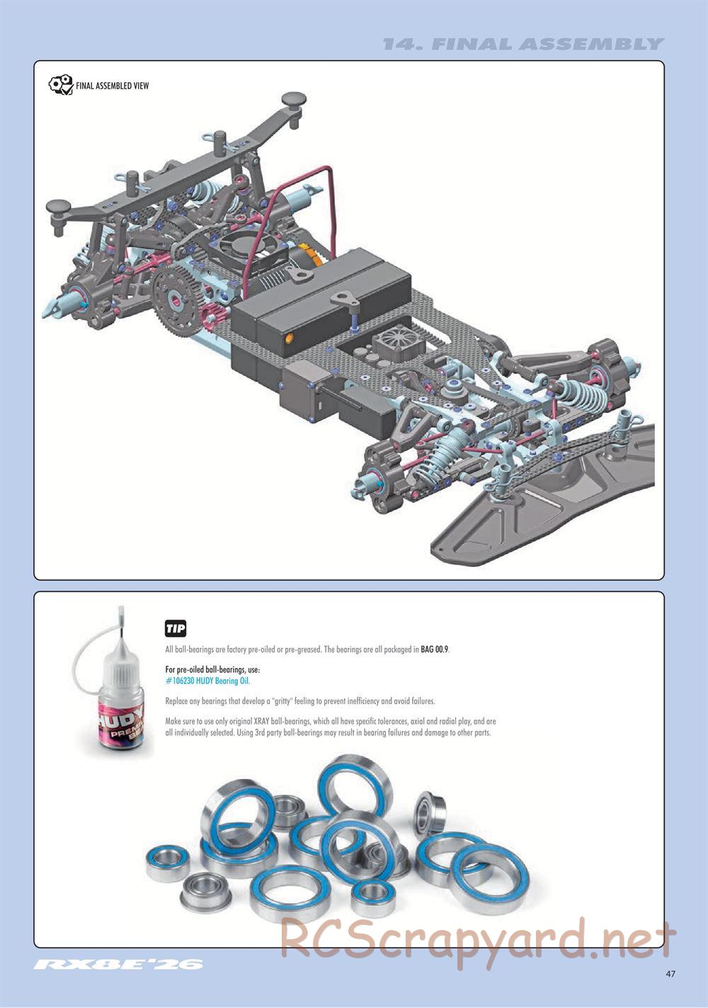 Xray - RX8E 2026 (RX8E'26) - Manual - Page 47