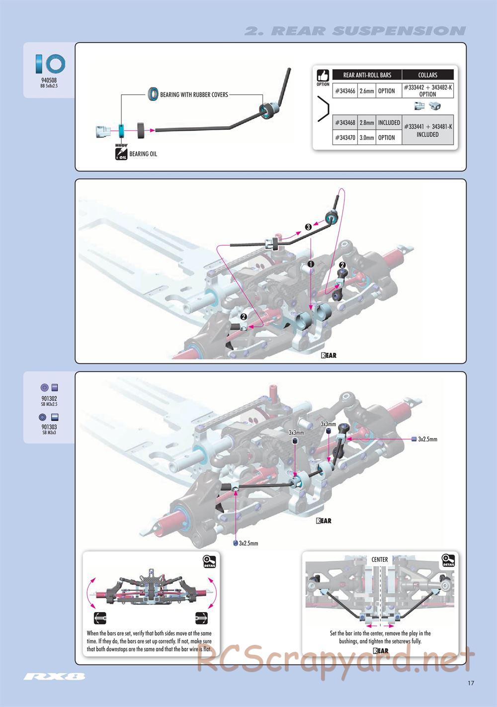 Xray - RX8E.3 2021 (RX8E'21) - Manual - Page 17