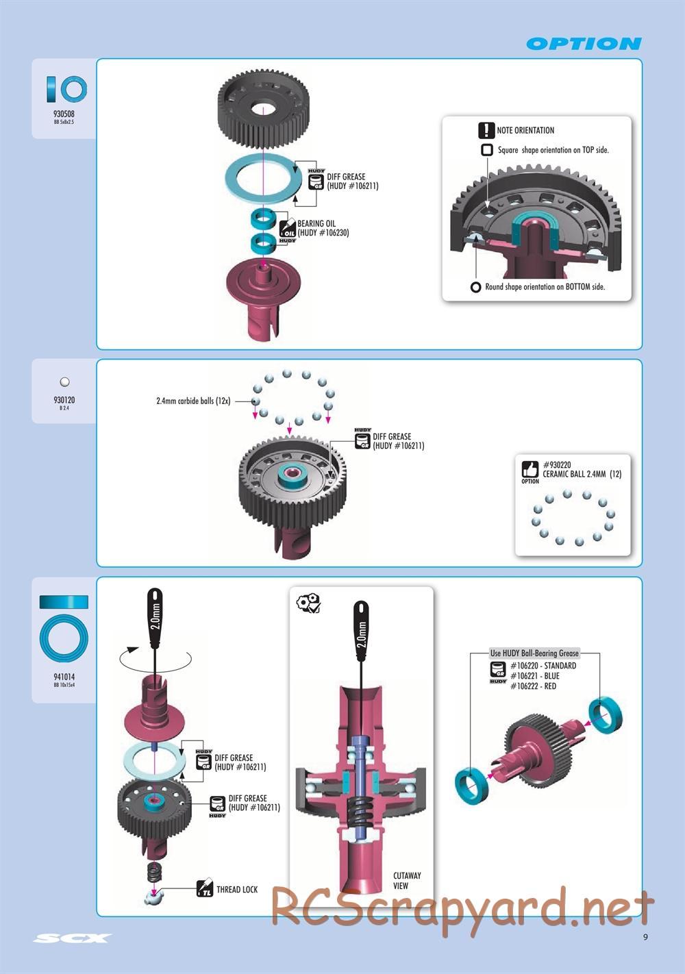 Xray - SCX 2021 (SCX'21) - Manual - Page 9