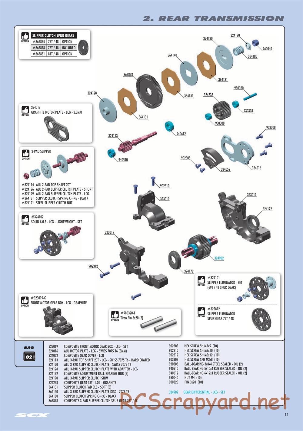 Xray - SCX 2021 (SCX'21) - Manual - Page 11