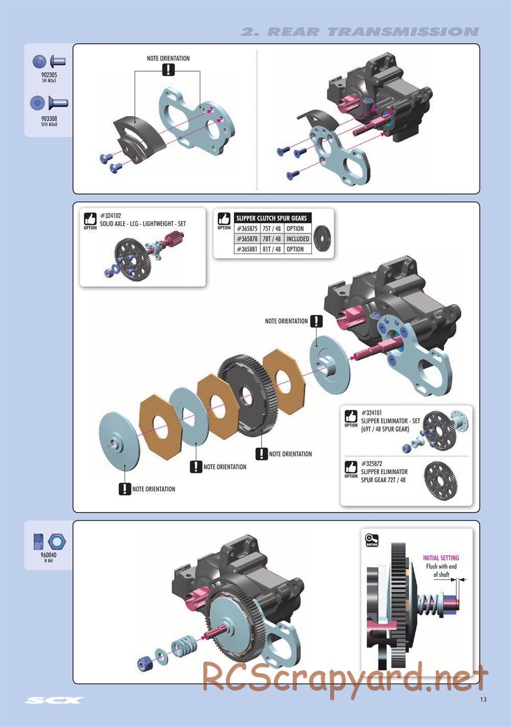Xray - SCX 2021 (SCX'21) - Manual - Page 13