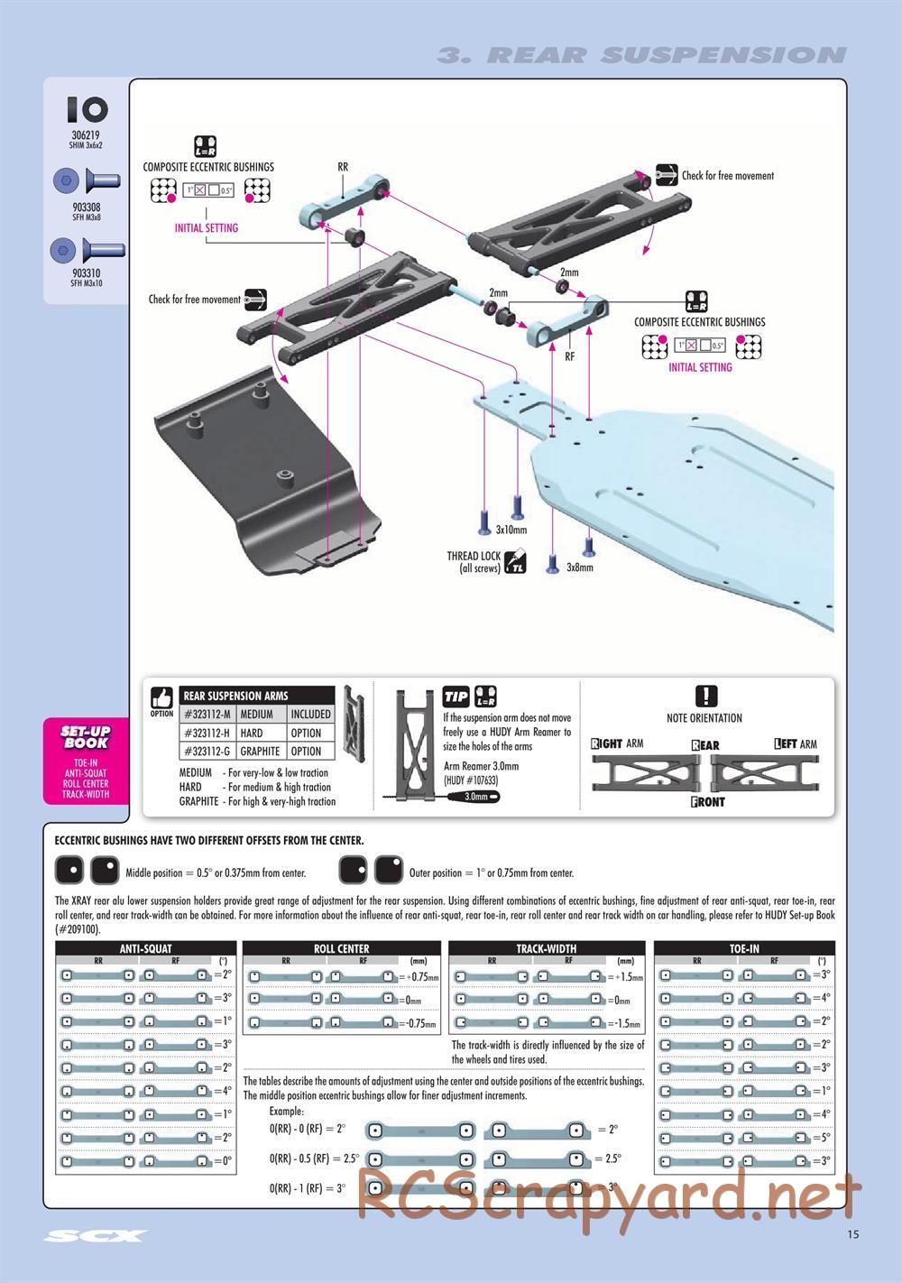 Xray - SCX 2021 (SCX'21) - Manual - Page 15