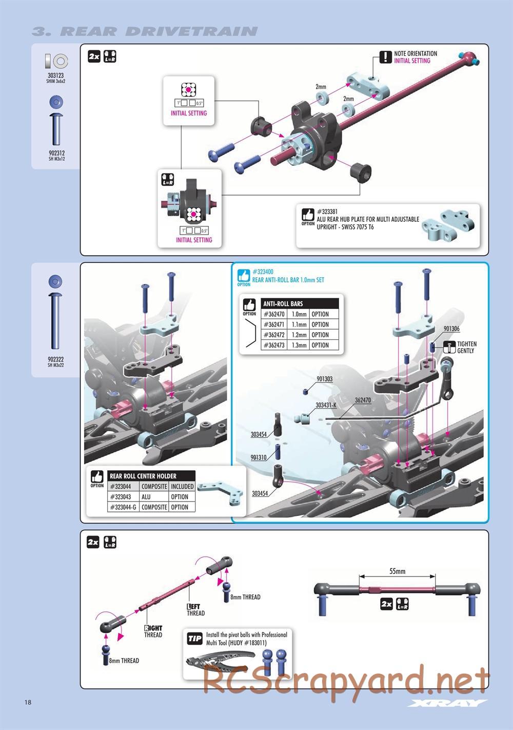 Xray - SCX 2021 (SCX'21) - Manual - Page 18