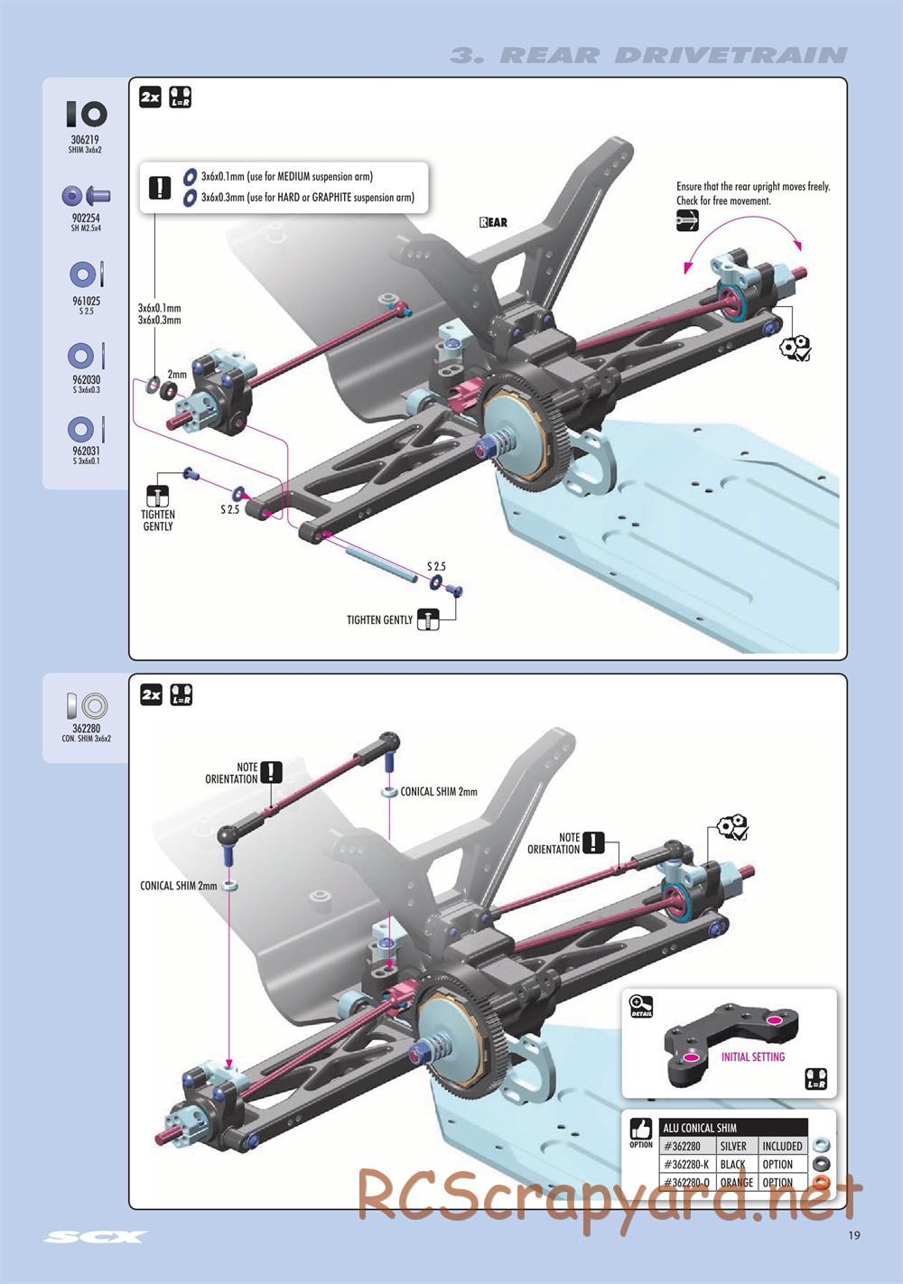 Xray - SCX 2021 (SCX'21) - Manual - Page 19