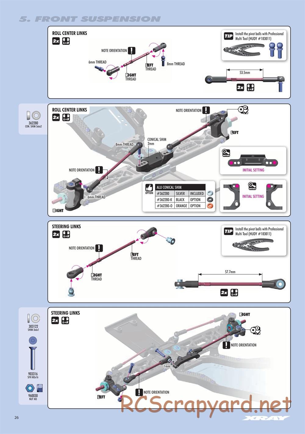 Xray - SCX 2021 (SCX'21) - Manual - Page 26