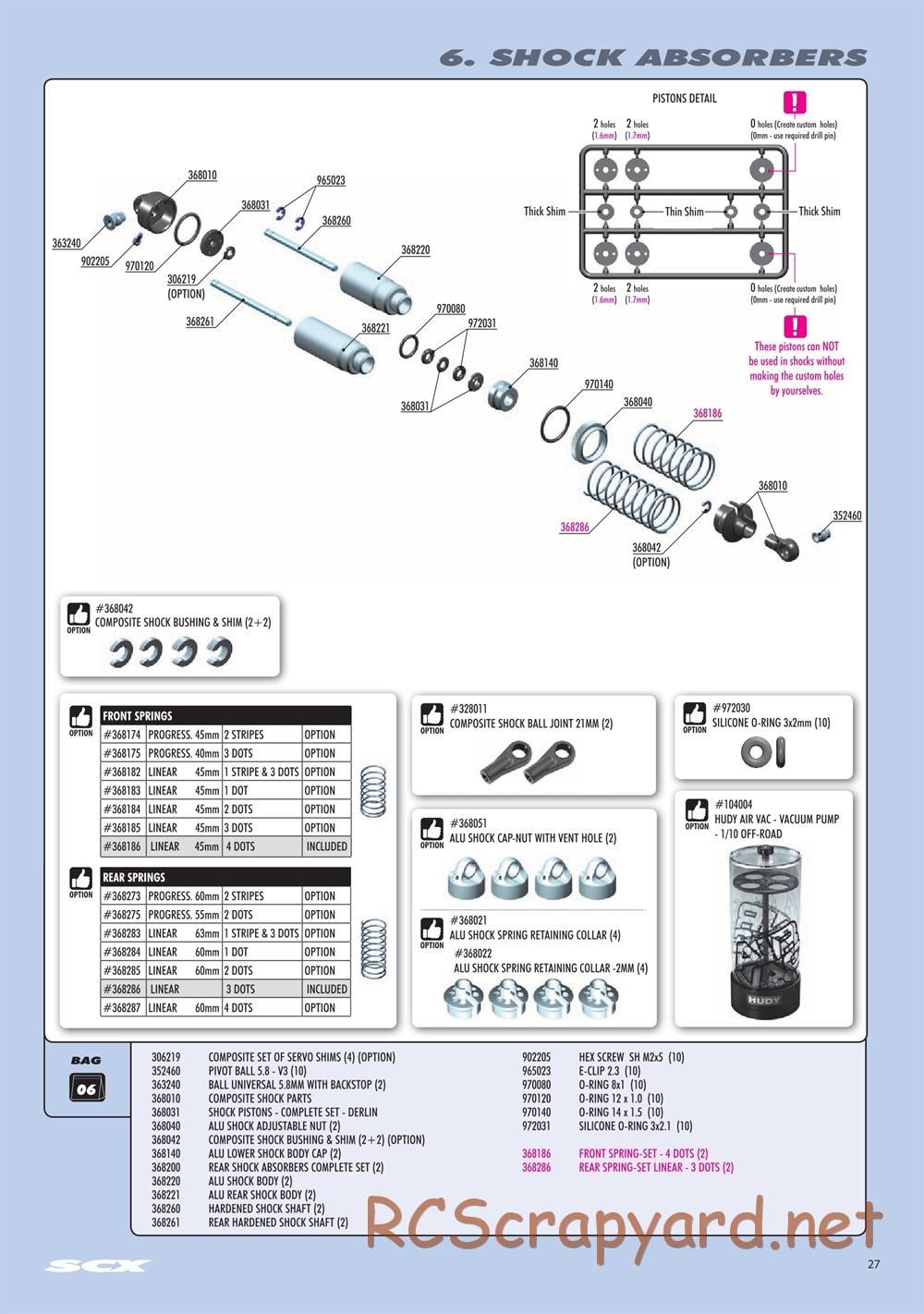 Xray - SCX 2021 (SCX'21) - Manual - Page 27