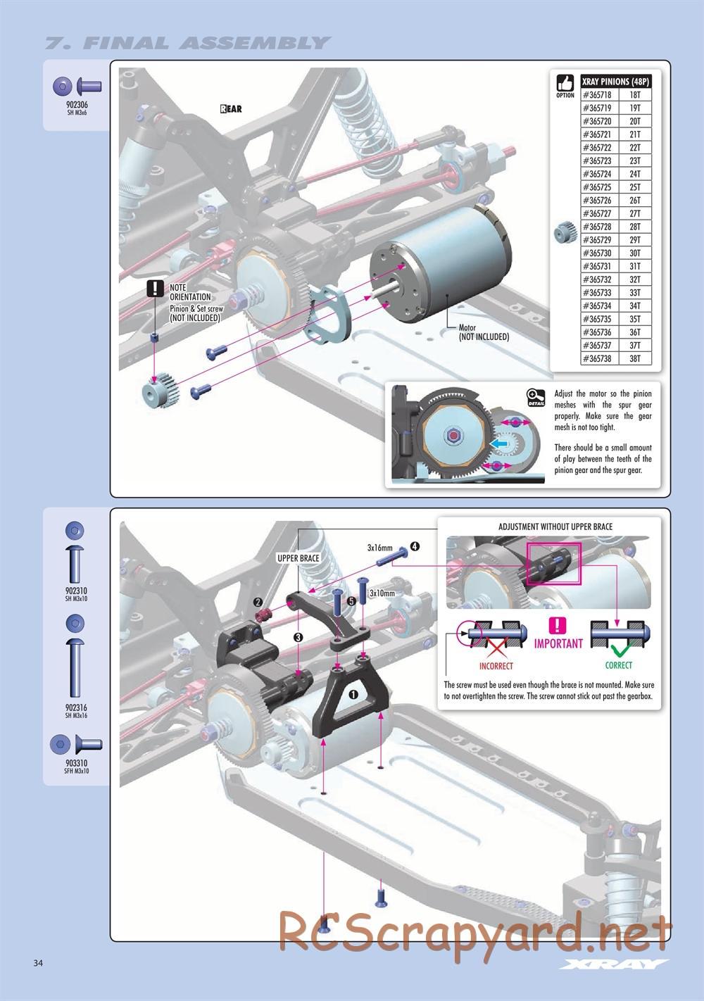 Xray - SCX 2021 (SCX'21) - Manual - Page 34