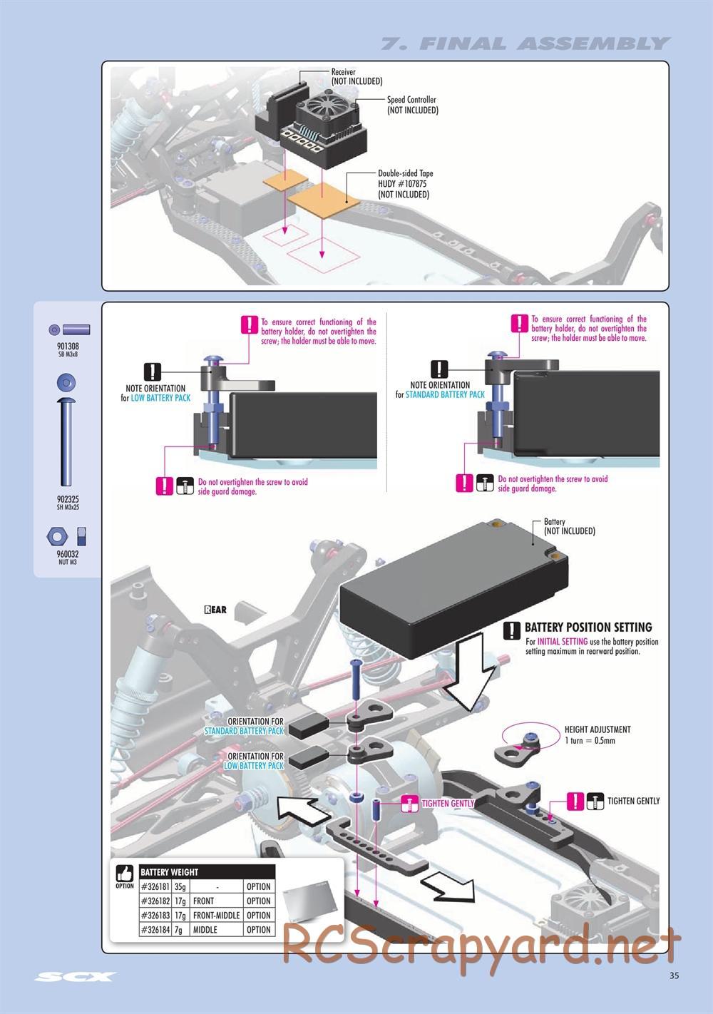Xray - SCX 2021 (SCX'21) - Manual - Page 35