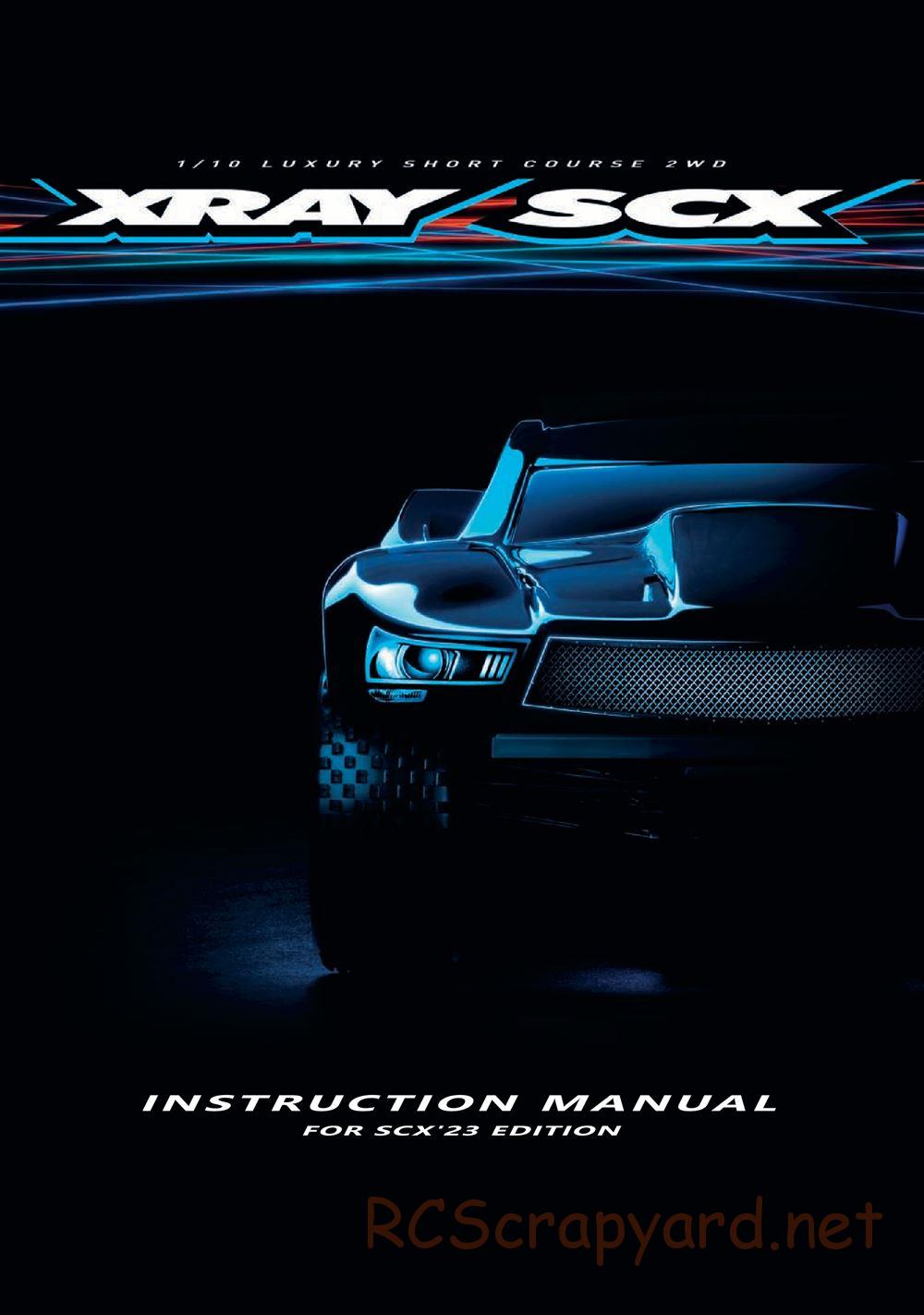 Xray - SCX 2023 (SCX'23) - Manual - Page 1