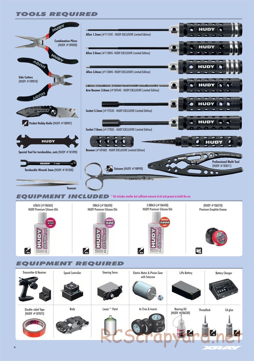 Xray - SCX 2023 (SCX'23) - Manual - Page 4