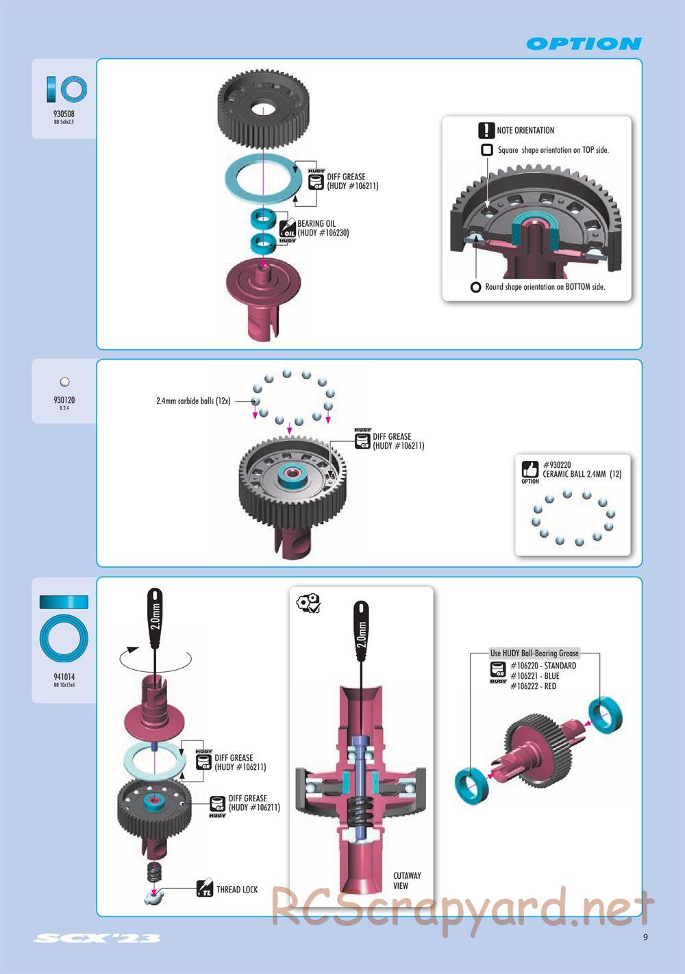 Xray - SCX 2023 (SCX'23) - Manual - Page 9