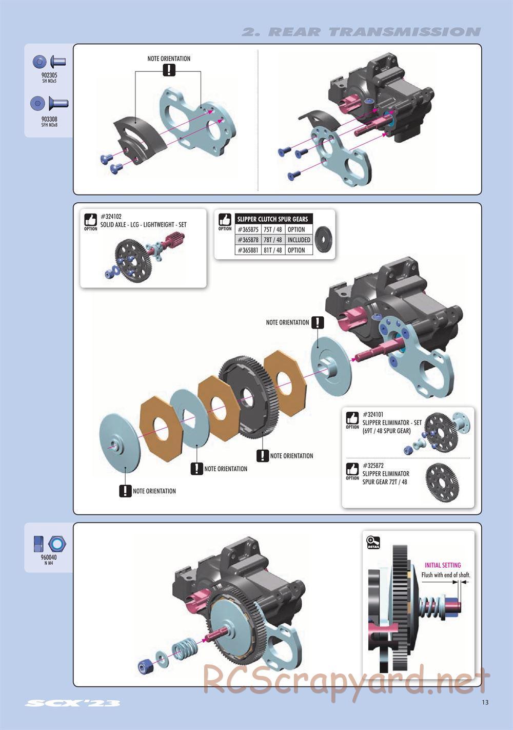 Xray - SCX 2023 (SCX'23) - Manual - Page 13
