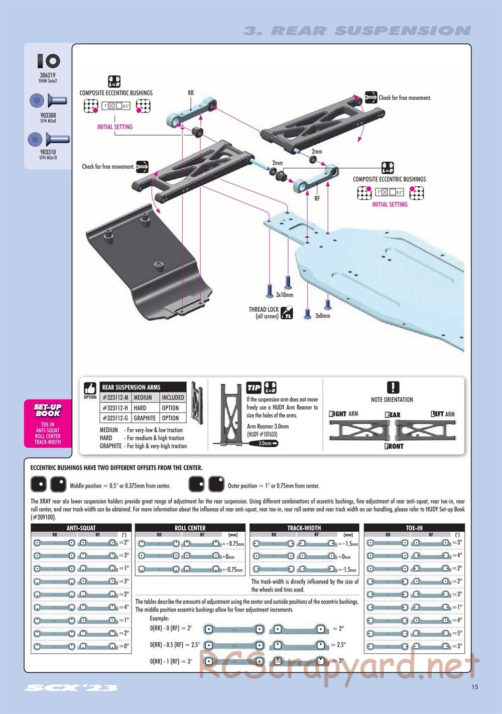 Xray - SCX 2023 (SCX'23) - Manual - Page 15