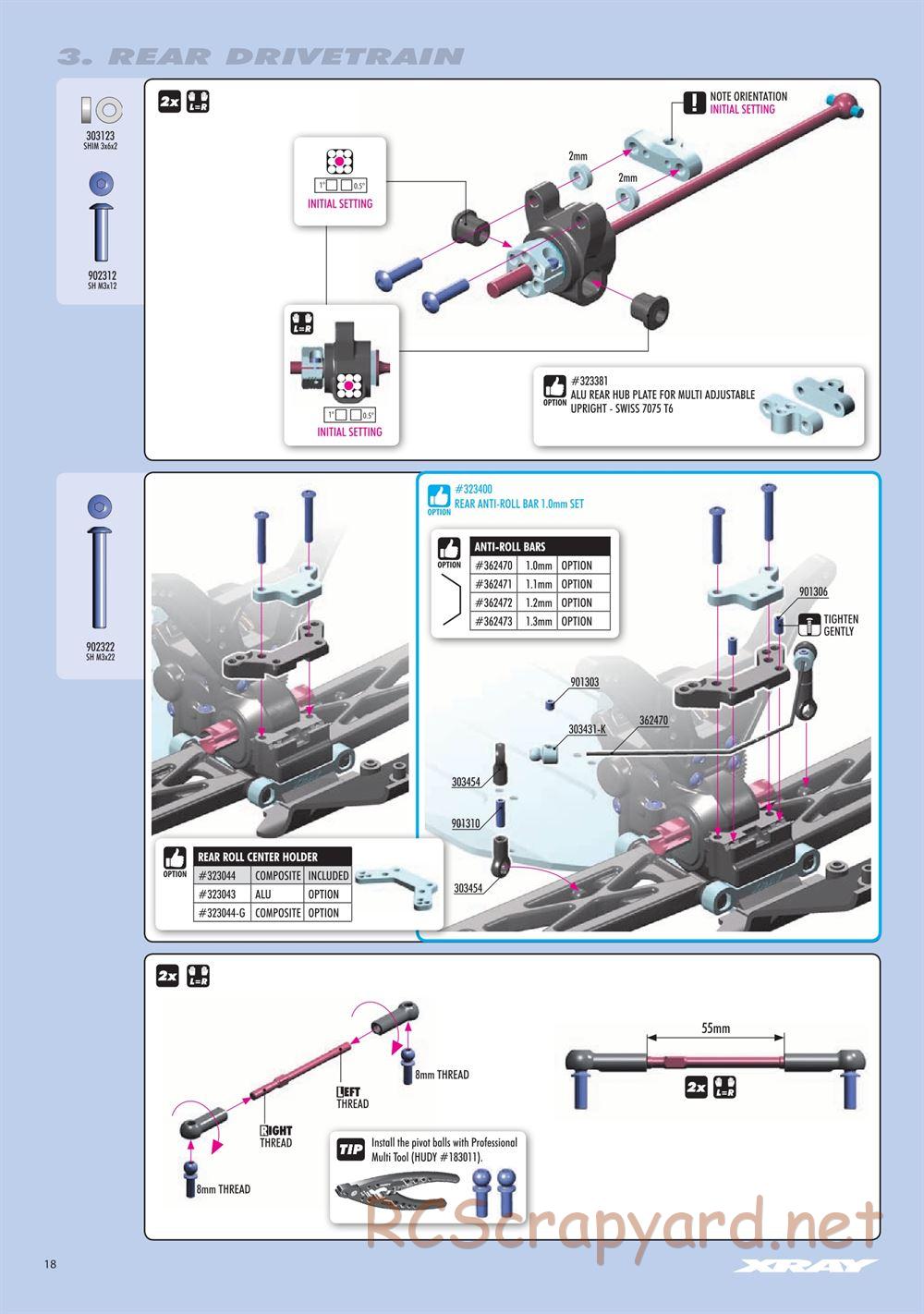 Xray - SCX 2023 (SCX'23) - Manual - Page 18