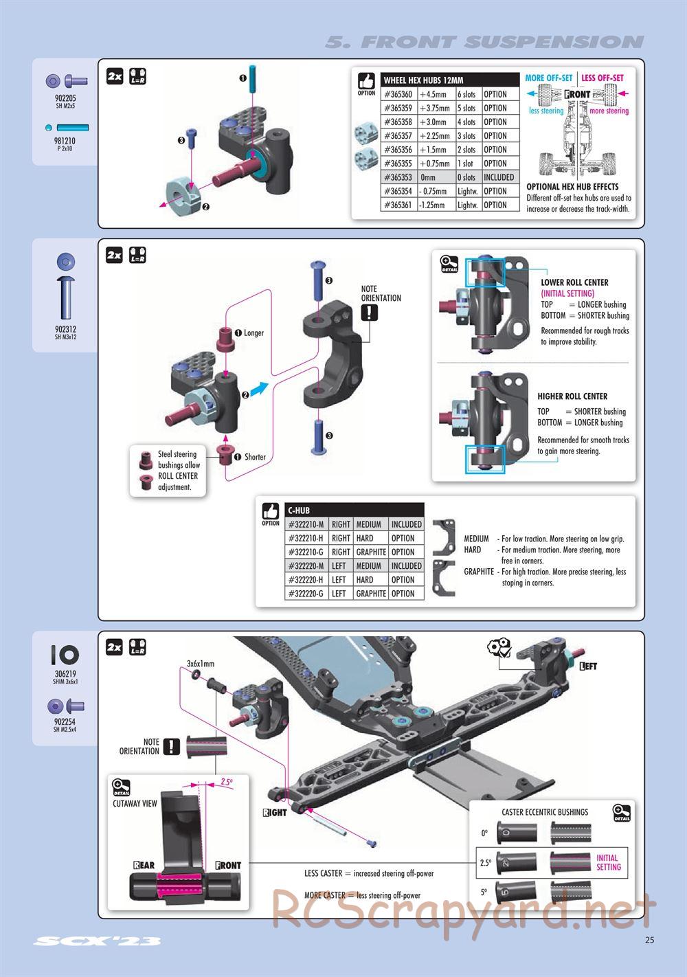Xray - SCX 2023 (SCX'23) - Manual - Page 25