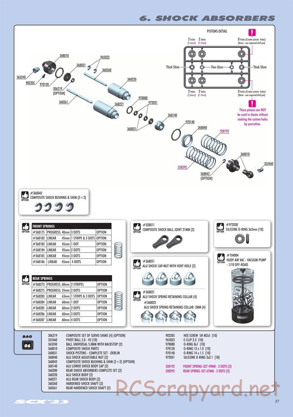 Xray - SCX 2023 (SCX'23) - Manual - Page 27