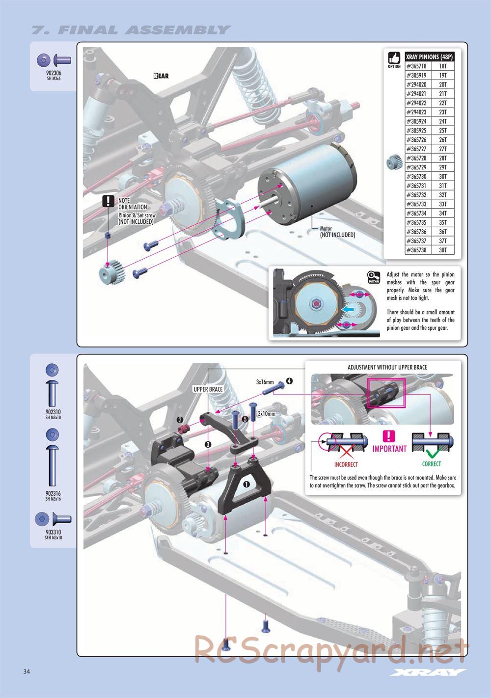 Xray - SCX 2023 (SCX'23) - Manual - Page 34