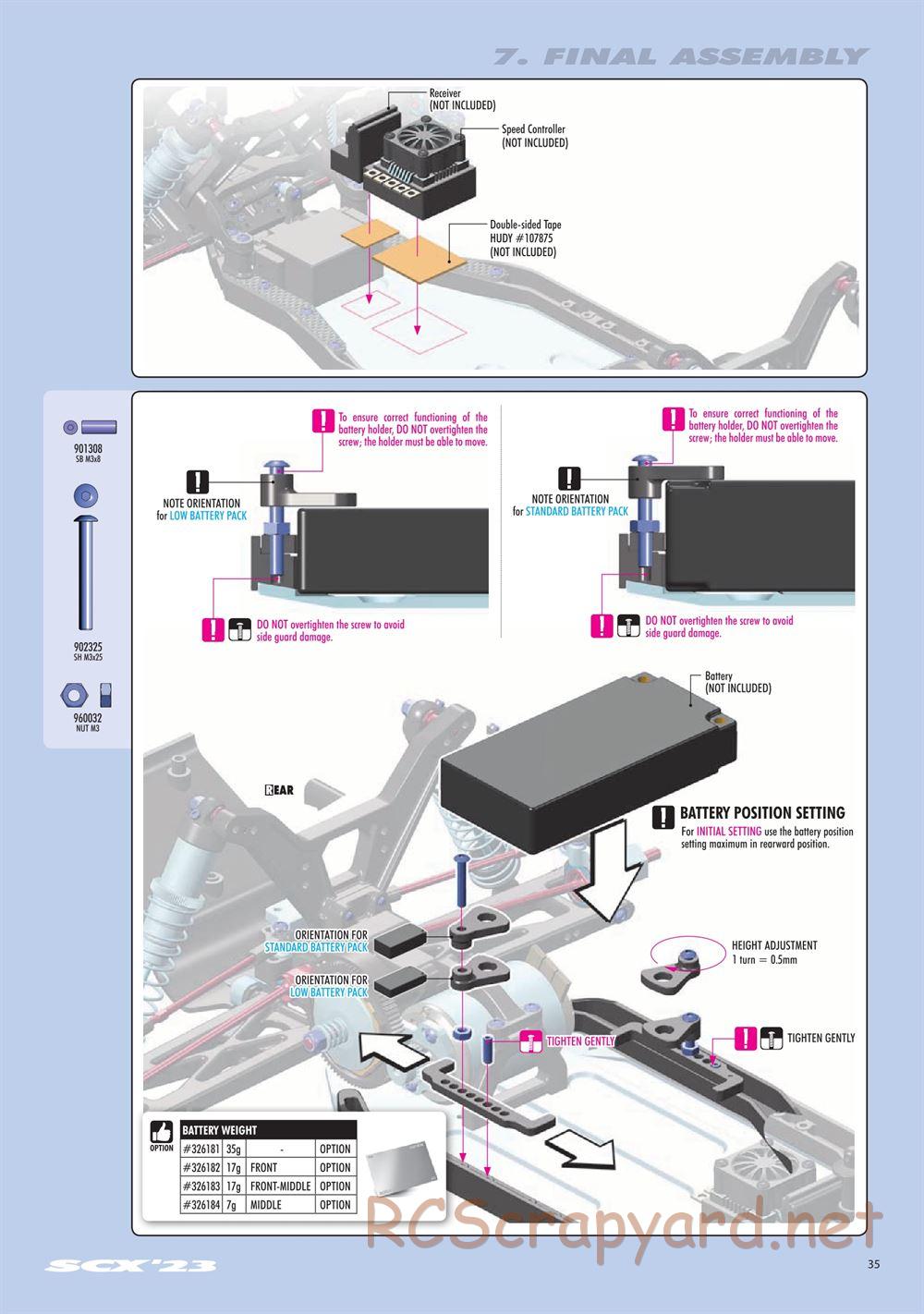 Xray - SCX 2023 (SCX'23) - Manual - Page 35