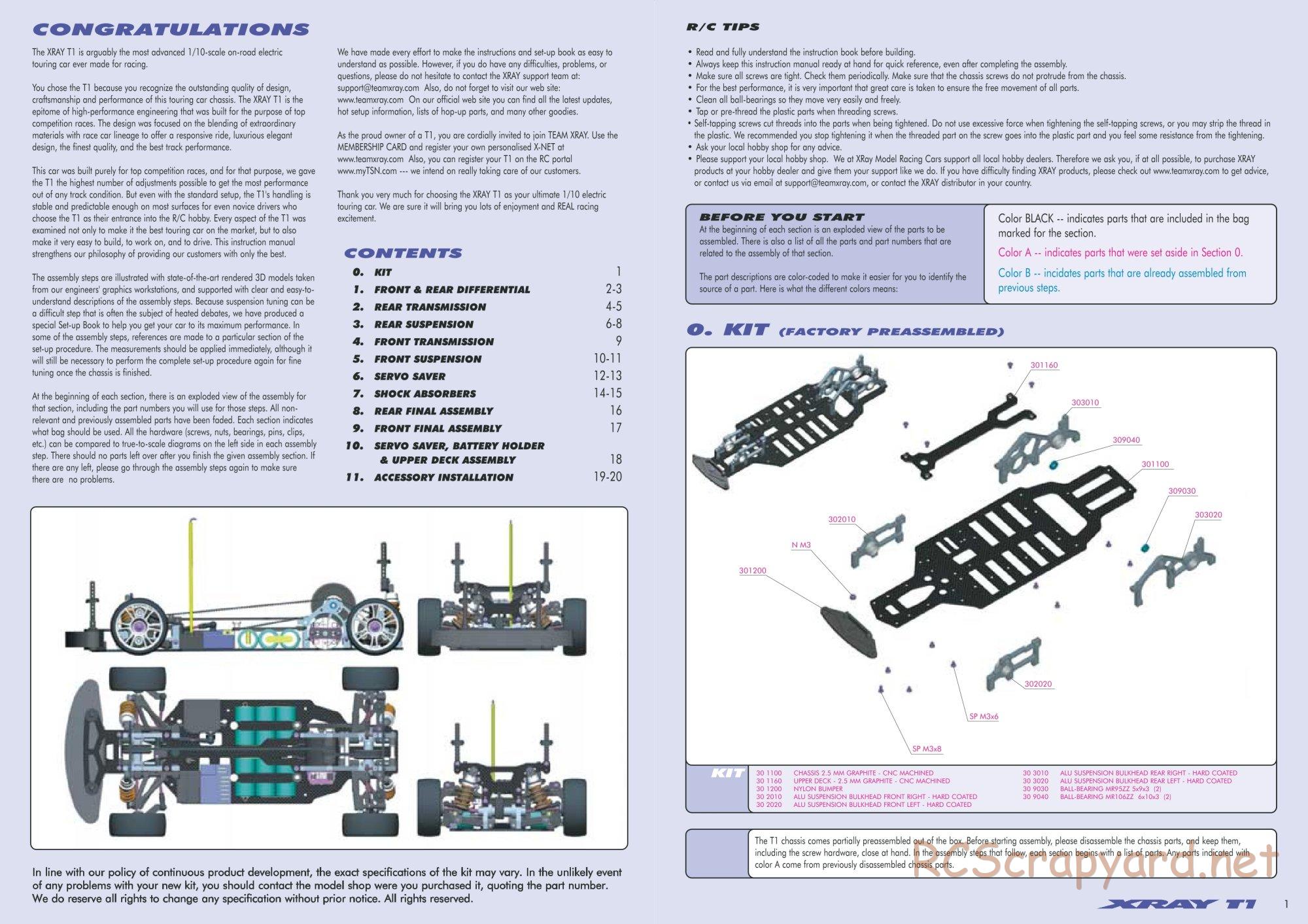 Xray - T1 - Manual - Page 2