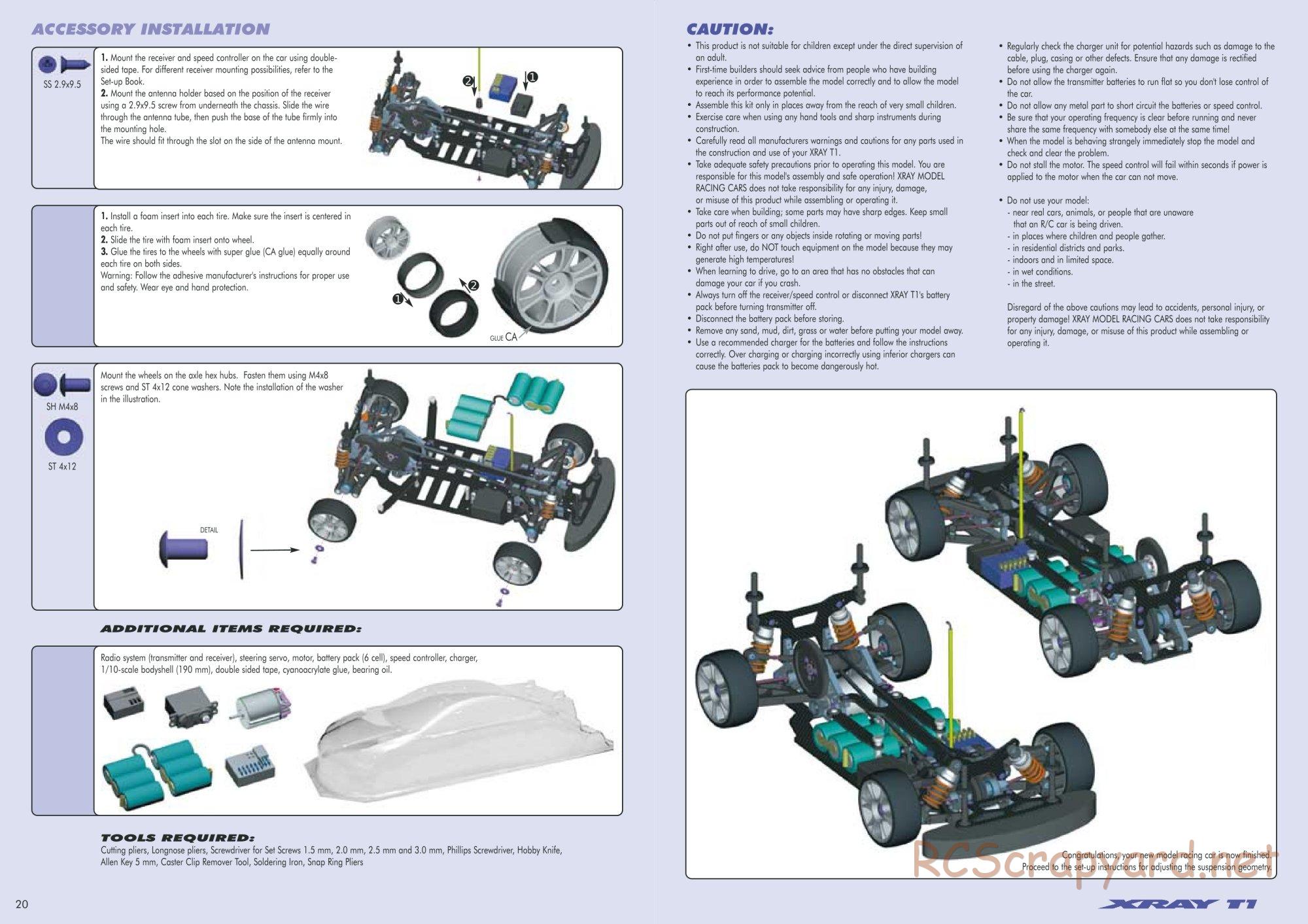 Xray - T1 - Manual - Page 12