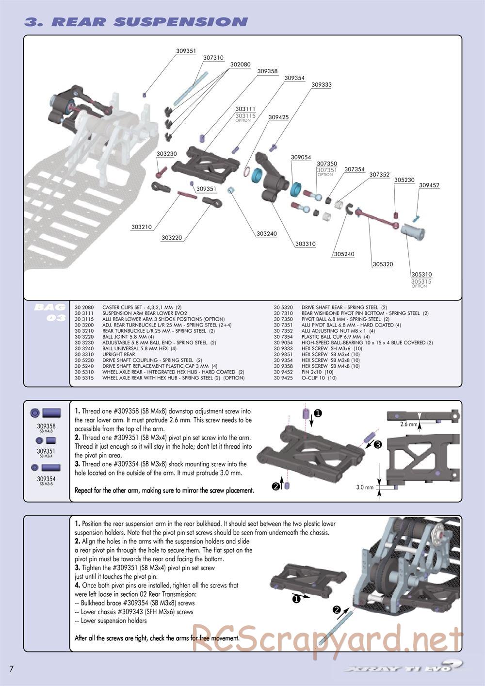 Xray - T1 Evo2 - Manual - Page 8
