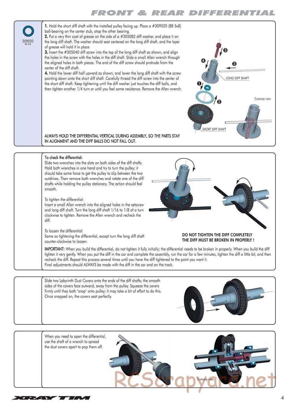 Xray - T1M Mini - Manual - Page 5
