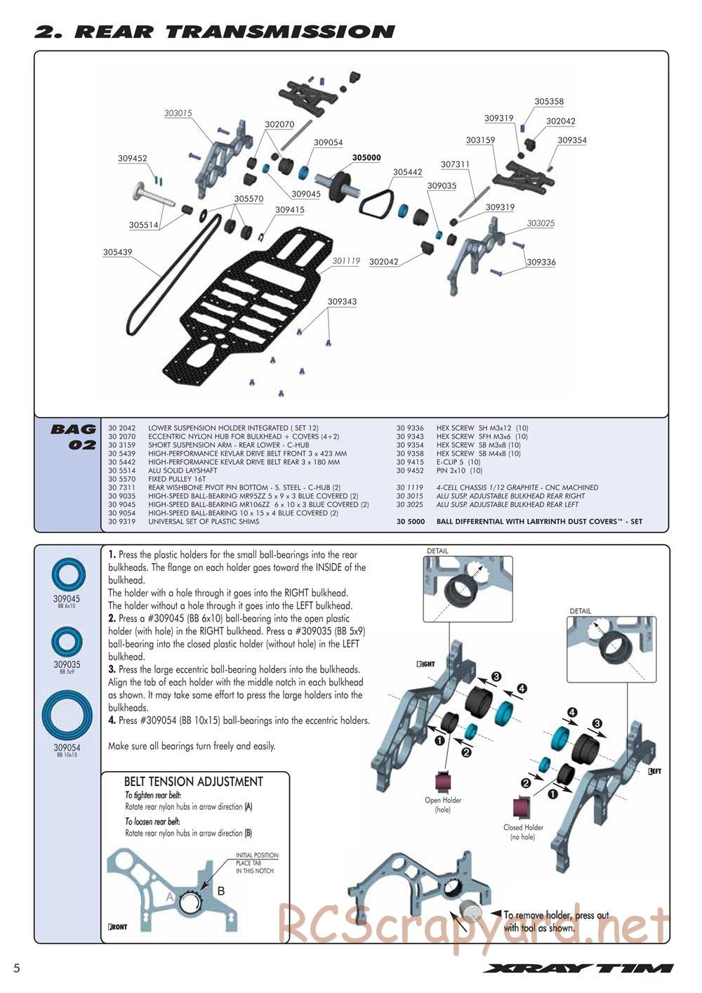 Xray - T1M Mini - Manual - Page 6