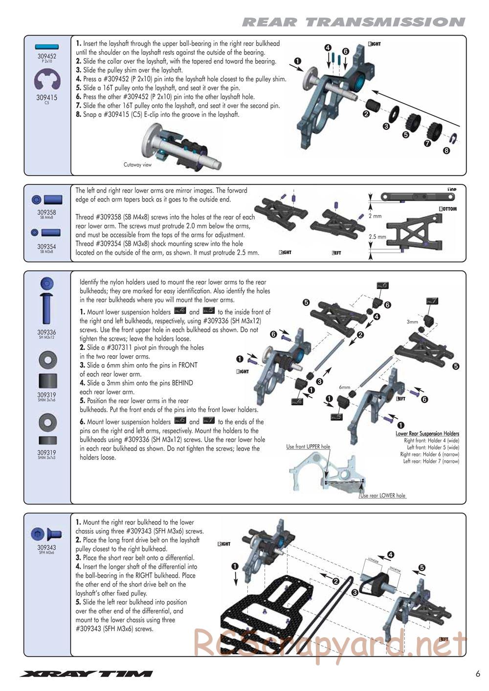 Xray - T1M Mini - Manual - Page 7