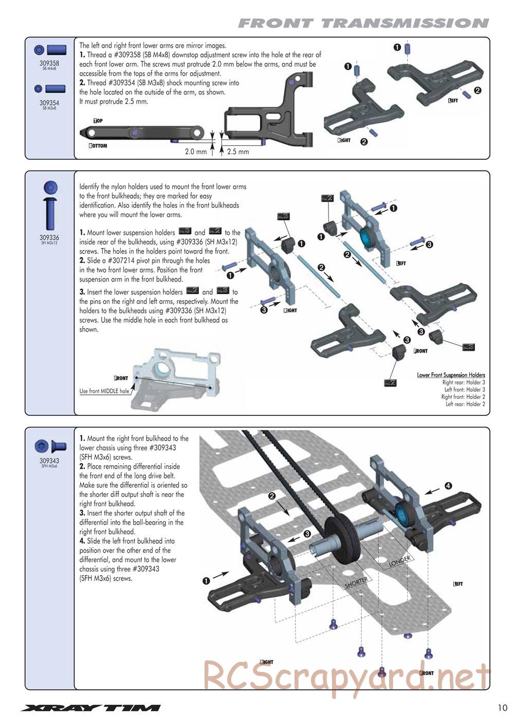 Xray - T1M Mini - Manual - Page 11