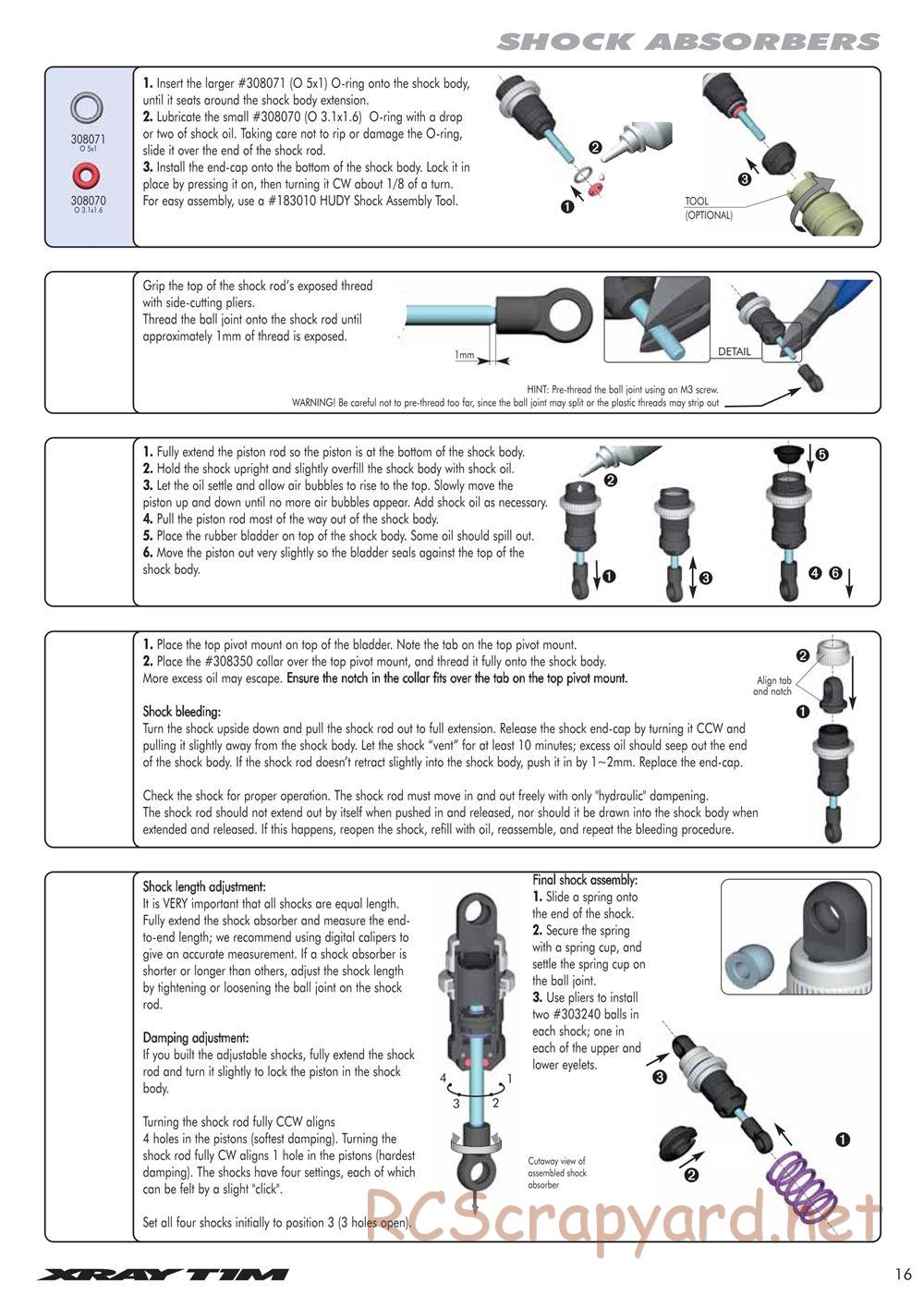 Xray - T1M Mini - Manual - Page 17