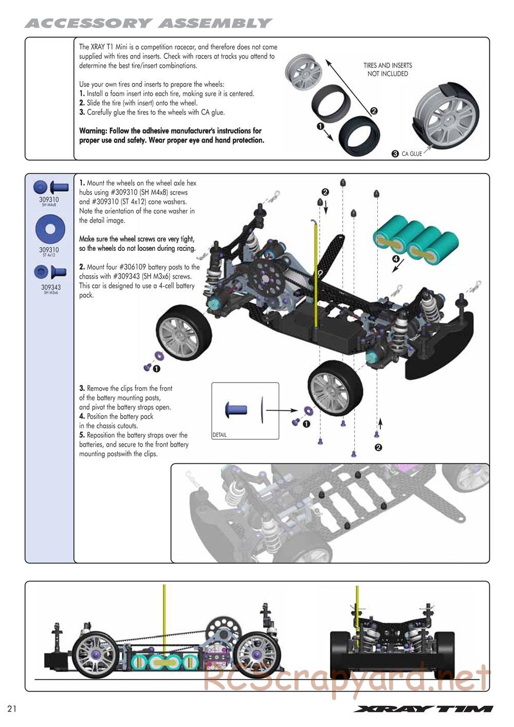 Xray - T1M Mini - Manual - Page 22