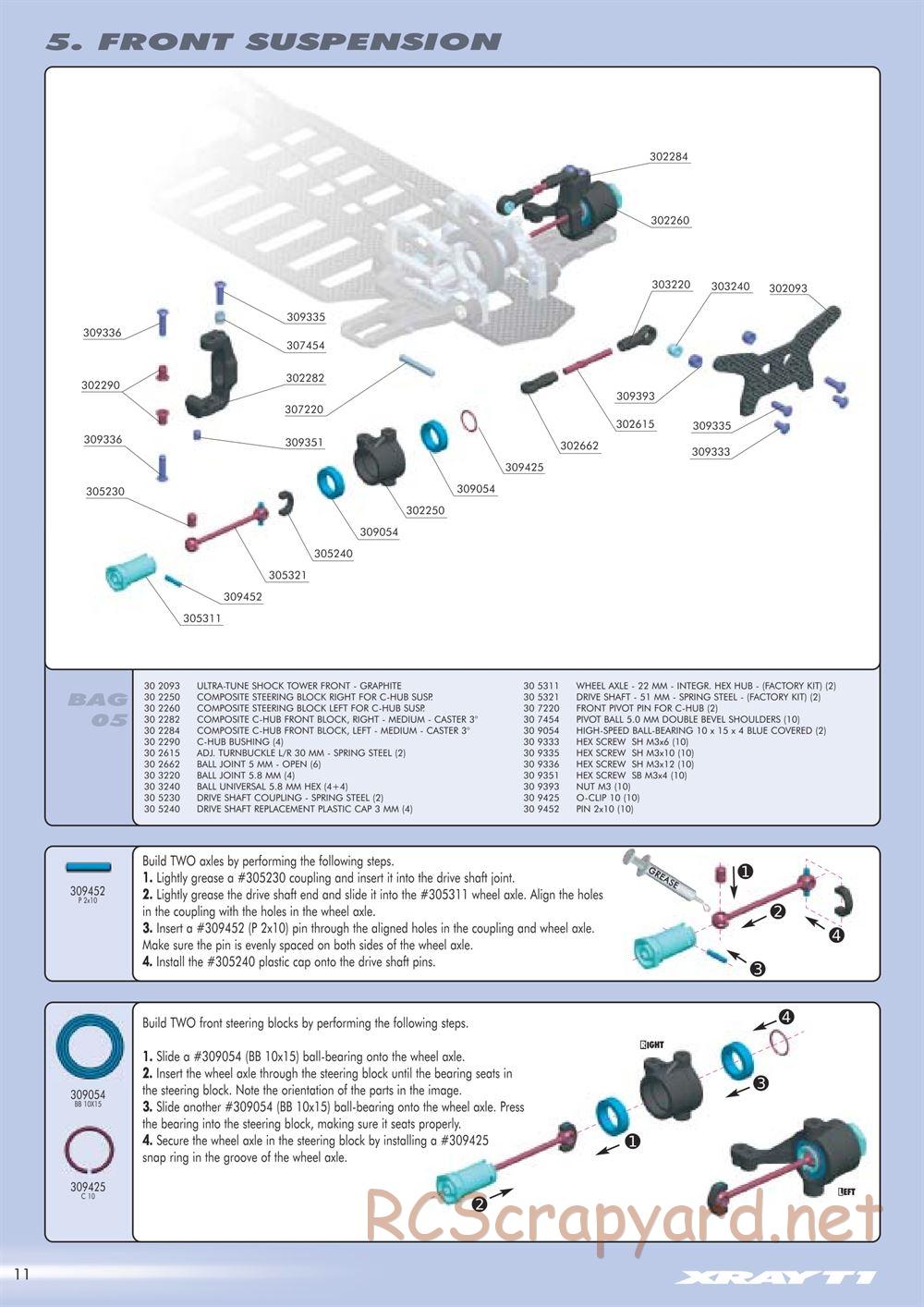 Xray - T1 Factory Kit 2004 / T1FK'04 - Manual - Page 12