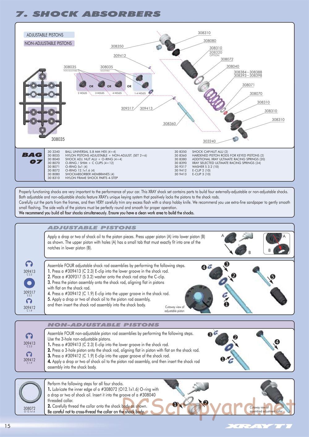 Xray - T1 Factory Kit 2004 / T1FK'04 - Manual - Page 16