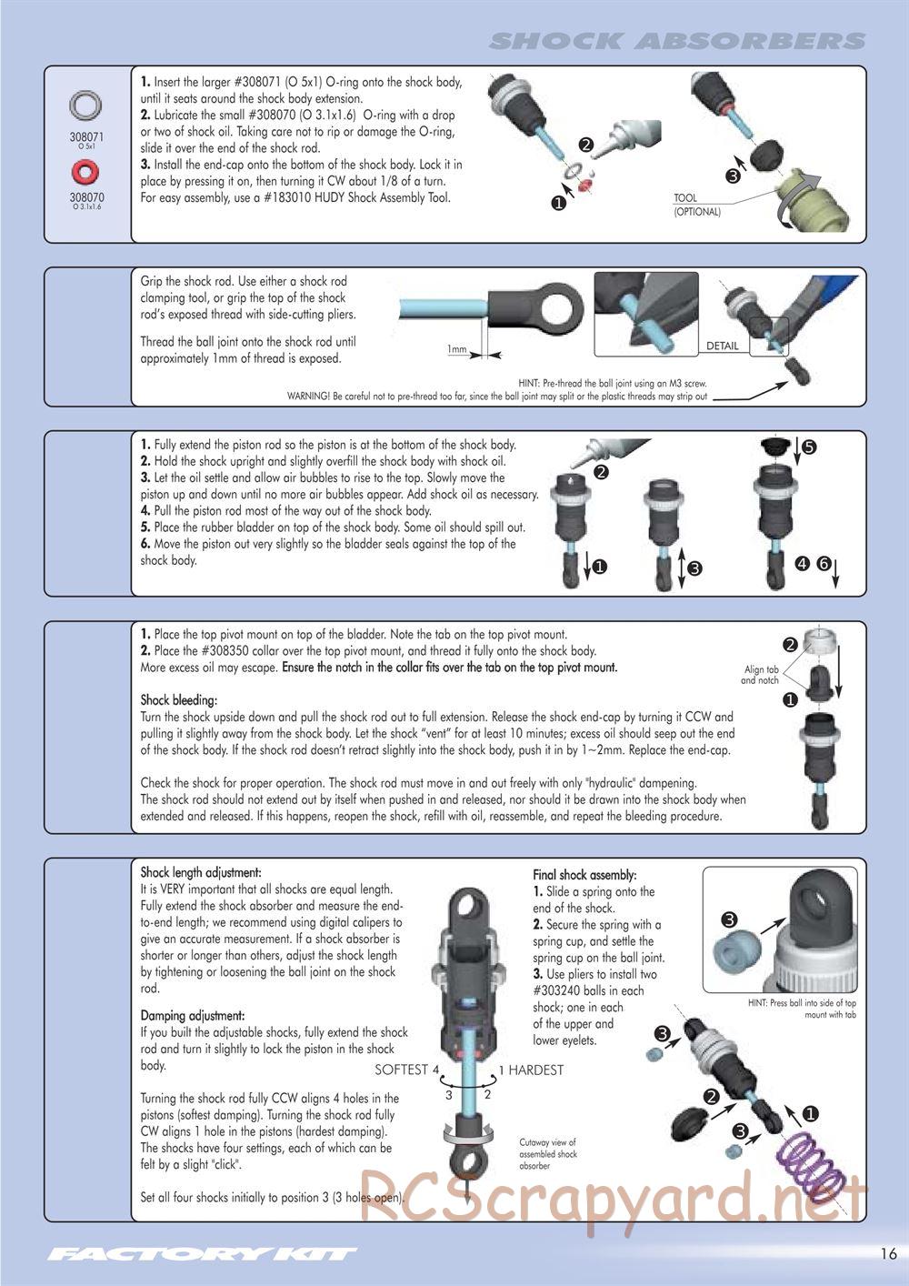 Xray - T1 Factory Kit 2004 / T1FK'04 - Manual - Page 17