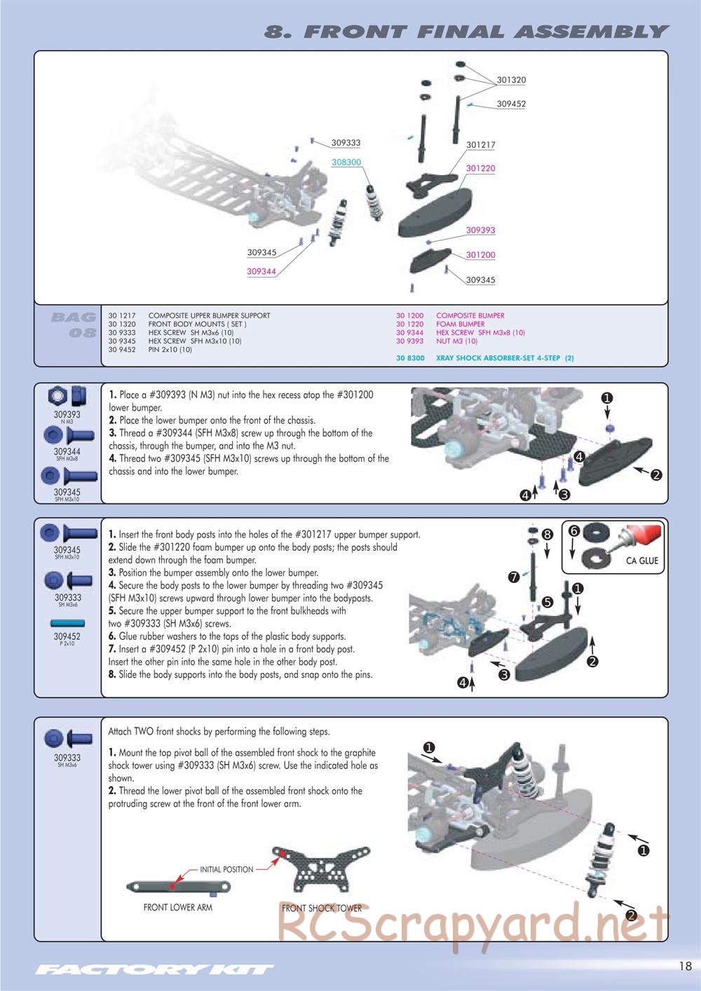 Xray - T1 Factory Kit 2004 / T1FK'04 - Manual - Page 19