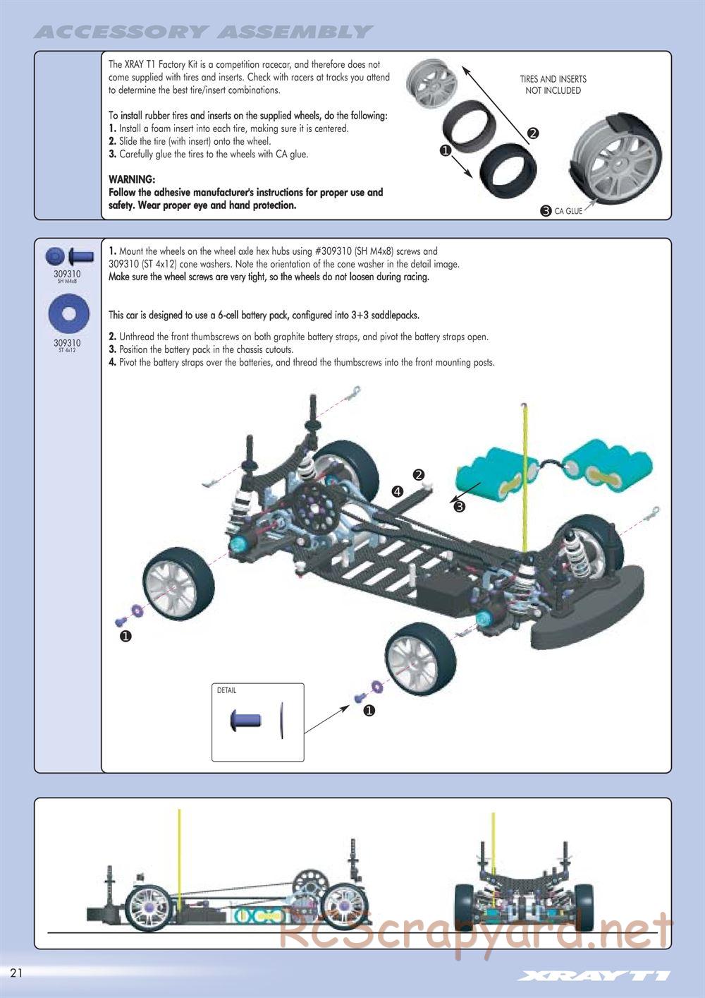 Xray - T1 Factory Kit 2004 / T1FK'04 - Manual - Page 22