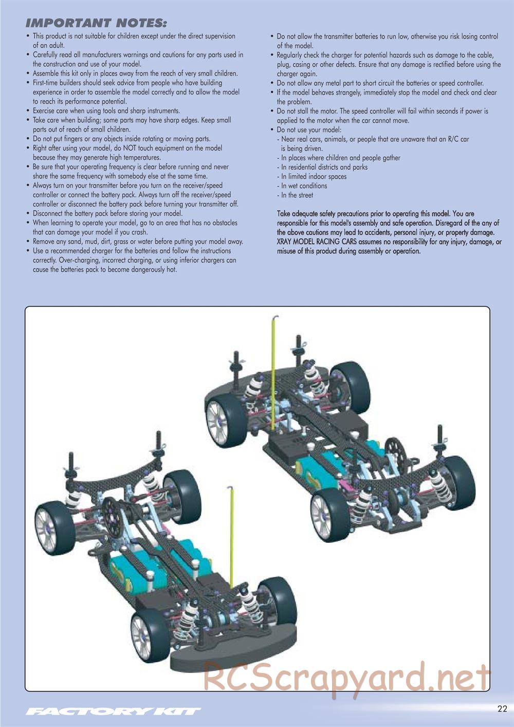 Xray - T1 Factory Kit 2004 / T1FK'04 - Manual - Page 23