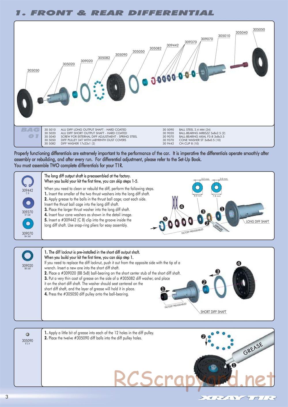 Xray - T1R Rayser - Manual - Page 4