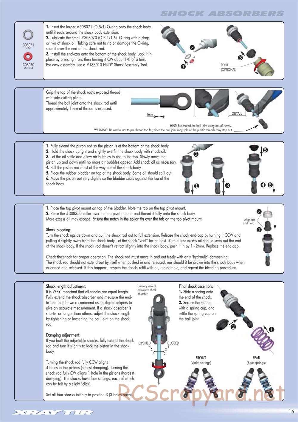 Xray - T1R Rayser - Manual - Page 17