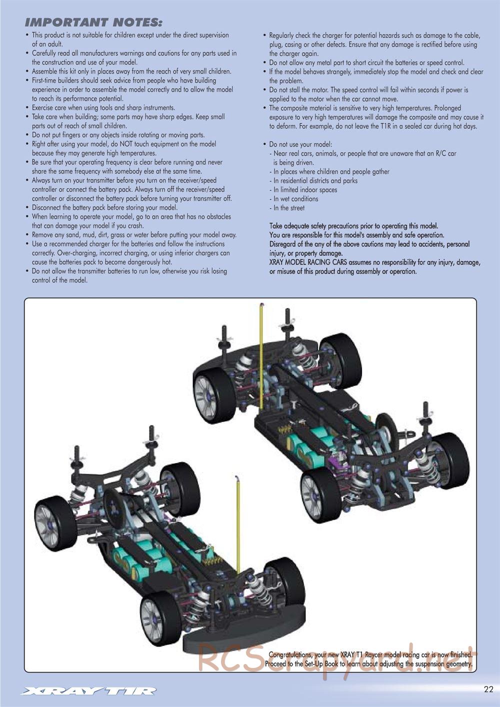 Xray - T1R Rayser - Manual - Page 23