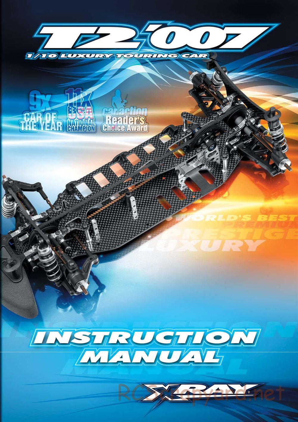 Xray - T2 007 US Foam-Spec - Manual - Page 1