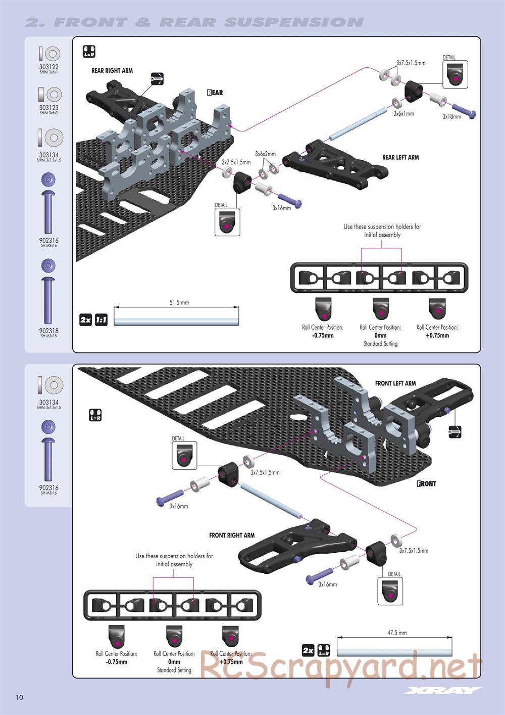 Xray - T2 007 US Foam-Spec - Manual - Page 10