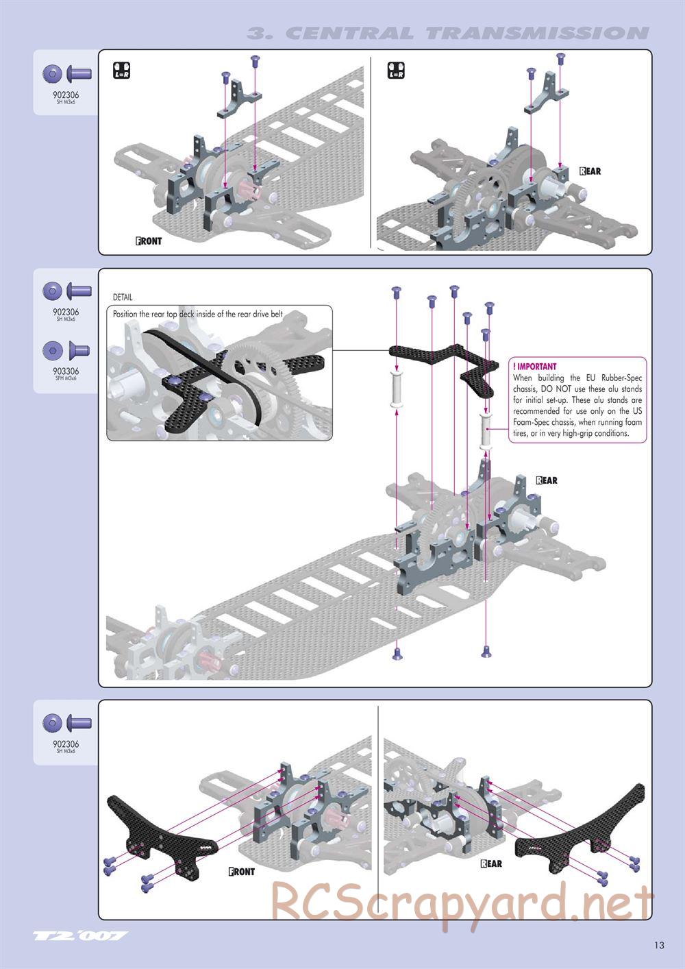 Xray - T2 007 US Foam-Spec - Manual - Page 13